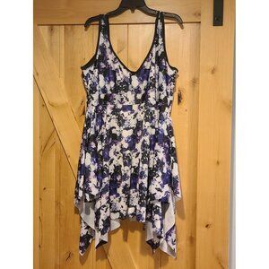 Women's Plus Size 22 /56 Swim Dress Tummy Control Swimdress Swimwear Purple